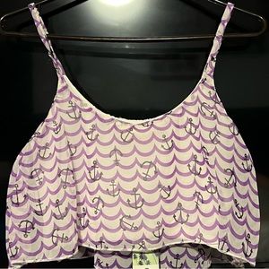 Lagaci Women’s Adjustable Strap Crop Top